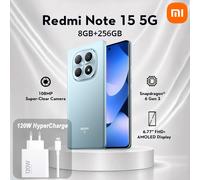 XIAOMI Redmi Note 15 5G 8+256 Azul , cargador oficial original de Xiaomi de 120W