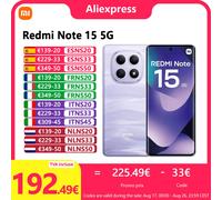 Telefono movil smartphone xiaomi redmi note 15 5g - 8gb - 256gb - 6.77 pulgadas - azul
