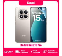 Versión Global Redmi Note 15 Pro, Teléfono Inteligente 4G, Cámara Principal de 200MP con OIS, Batería de 6500mAh y 45W, Pantalla de 6.77" y 120Hz, Teléfono Móvil Xiaomi Black