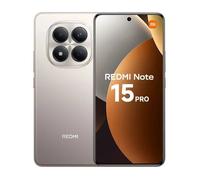Xiaomi Redmi Note 15 Pro 4G Smartphone 8+256 GB, 6,77 pulgadas AMOLED, batería 6500 mAh, carga turbo 45 W, cargador no incluido, titanio nuevo