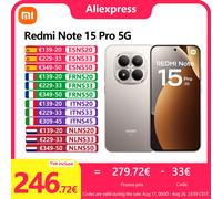 Xiaomi Redmi Note 15 Pro 5G, NFC, Pantalla AMOLED 1.5K CrystalRes de 6,83 pulgadas, 120 Hz, Cámara de 200 MP, Batería de 6580 mAh, IP68 Titanium Color