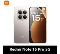 Xiaomi Redmi Note 15 Pro 5G, NFC, Pantalla AMOLED 1.5K CrystalRes de 6,83 pulgadas, 120 Hz, Cámara de 200 MP, Batería de 6580 mAh, IP68 Titanium Color