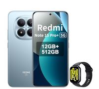 XIAOMI REDMI Note 15 Pro+ 5G Smartphone - 12+512GB, 6.83" AMOLED Display, 1.5K AMOLED Screen, Snapdragon 7s Gen 4, 200MP Camera, Azul Glaciar, Included Smart Watch