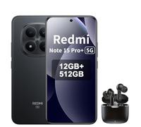 XIAOMI REDMI Note 15 Pro+ 5G Smartphone - 12+512GB, 6.83" AMOLED Display, 1.5K AMOLED Screen, Snapdragon 7s Gen 4, 200MP Camera, Negro, Included Smart Earphone