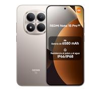 XIAOMI REDMI Note 15 Pro 5G - Smartphone de 12+512GB, Pantalla de 6,83" 1.5K AMOLED, MediaTek Dimensity 7400-Ultra, cámara de 200MP, batería de 6580 mAh, Cargador no Incluido, Titanio (Versión ES)