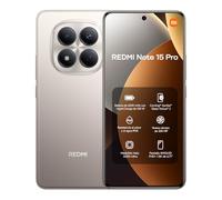 XIAOMI REDMI Note 15 Pro - Smartphone de 8+256GB, Pantalla AMOLED FHD+ de 6,77", MediaTek Helio G200-Ultra, cámara de 200 MP, batería de 6500 mAh, Cargador no Incluido, Titanio (Versión ES)