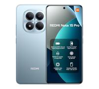 XIAOMI REDMI Note 15 Pro - Smartphone de 8+256GB, Pantalla AMOLED FHD+ de 6,77", MediaTek Helio G200-Ultra, cámara de 200 MP, batería de 6500 mAh, Cargador no Incluido, Azul Glaciar (Versión ES)