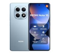 XIAOMI REDMI Note 15 - Smartphone de 6+128GB, Pantalla AMOLED FHD+ de 6,77", MediaTek Helio G100-Ultra, cámara de 108MP, batería de 6000 mAh, Cargador no Incluido, Azul Glaciar (Versión ES)