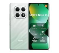 XIAOMI REDMI Note 15 - Smartphone de 8+256GB, Pantalla AMOLED FHD+ de 6,77", MediaTek Helio G100-Ultra, cámara de 108MP, batería de 6000 mAh, Cargador no Incluido, Verde (Versión ES)