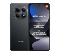 XIAOMI REDMI Note 15 - Smartphone de 8+256GB, Pantalla AMOLED FHD+ de 6,77", MediaTek Helio G100-Ultra, cámara de 108MP, batería de 6000 mAh, Cargador no Incluido, Negro (Versión ES)
