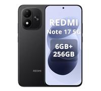 XIAOMI Redmi Note 17 5G, Smartphone 6 + 256GB, batería masiva de 7700mAh, IP65, cámara de 50MP, pantalla AMOLED de 6,99 pulgadas, Negro, el cargador no está incluido en el paquete