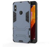 Xiaomi Redmi Note 5 Pro/Redmi Note 5 Funda, MHHQ 2in1 Armadura A Prueba de Choques Heavy Duty Escudo Cáscara Dura PC + Suave TPU Case Cover con soporte para Xiaomi Redmi Note 5 Pro -Black Plus Gray