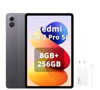 XIAOMI Redmi Pad 2 Pro 5G 8GB + 256GB 12.1" 120Hz 2.5K Batería Grande 12000mAh (Typ), Snapdragon 7s Gen 4, eSIM, Carga Rápida de 33W Gris, puede Cargador de 33W