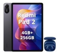 XIAOMI Redmi Pad 2 Tablet 4+256 GB, 11 Pulgadas, 2.5K, Pantalla Ultra Nítida y Enorme, Procesador Helio G100-Ultra, Batería de 9000mAh, WiFi, Gris, Incluido Auriculares Azules