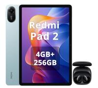XIAOMI Redmi Pad 2 Tablet 4+256 GB, 11 Pulgadas, 2.5K, Pantalla Ultra Nítida y Enorme, Procesador Helio G100-Ultra, Batería de 9000mAh, WiFi, Verde, Incluido Auriculares Negros