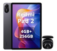 XIAOMI Redmi Pad 2 Tablet 4+256 GB, 11 Pulgadas, 2.5K, Pantalla Ultra Nítida y Enorme, Procesador Helio G100-Ultra, Batería de 9000mAh, WiFi, Gris, Incluido Auriculares Negros