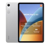 XIAOMI REDMI Pad 2, Tablet de 9,7” 4+64 GB, Pantalla 2K 120 Hz, Snapdragon 6s Gen 2, batería 7600 mAh, Plata, 4 años de garantía. Cargador no Incluido.