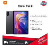 Xiaomi Redmi Pad 2 WIFI, 11", 90 Hz,MediaTek Helio G100-Ultra, cámara de 8 MP, 9000 mAh Purple (With Charger)