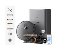 Xiaomi Robot Vacuum 6 MAX, mopa, Rodillo Triple, 35.000 Pa, obstáculos 6 cm | AI reconoce 327 obstáculos, cuerpo ultrafino 9 cm, estación autolimpiable agua caliente 85 °C, antienredos, alfombras