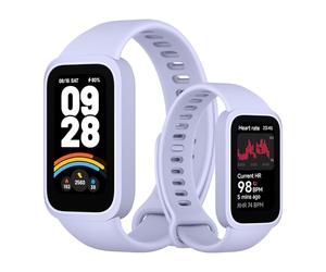 XIAOMI Smart Band 9 Active - Pulsera de Actividad, autonomía de hasta 18 días, Pantalla TFT de 37mm con tasa de refresco de 60 Hz, 5ATM, Android/iOS, Morado