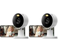 XIAOMI Smart Camera C100 Cámara de 3 MP, Color en Condiciones de Muy Poca luz, Llamada de Voz bidireccional, emparejamiento por Wi-Fi 6 y Bluetooth (Paquete de 2)