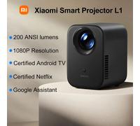 Xiaomi Smart Projector L1, 200 lúmenes ISO Android TV OS 1080p Resolución física, enfoque automático y corrección trapezoidal automática BT5.0 Xiaomi Smart Projector L1