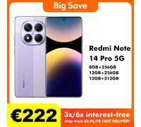 Xiaomi-smartphone Redmi Note 14 Pro, 5G, 8GB/256GB, 12GB/256GB, 12GB/512GB, NFC, versión Global Green