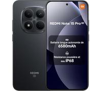 XIAOMI Smartphone Redmi Note 15 Pro 5G NFC, 12 + 512 GB, Negro, IP68, Pantalla AMOLED, Android 15, cámara 200 MP, 120 Hz, batería 6580 mAh, Carga rápida 45 W, sin Cargador