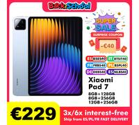 Xiaomi-Tablet Pad 7 Versión Global, Snapdragon 7 + Gen 3, octa-core, CPU, 8850mAh, cámara de 13MP, pantalla de 11,2 ", 3,2 K, 144Hz, carga de 45W Blue