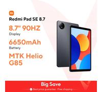 Xiaomi-Tableta Redmi Pad SE versión Global, pantalla de 8,7 pulgadas, 90Hz, 4GB, 64GB, Helio G85 MTK, ocho núcleos, cámara de 8MP, 18W, 6650mA 4GB 64GB Grey