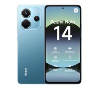 Xiaomi Teléfono Inteligente Redmi Note 14, 6+128GB, Azul, Sistema de cámara AI de 108 MP, batería de 5500 mAh, Pantalla de Cuidado Ocular de 120 Hz, Funciones de IA (no Incluye Cargador)