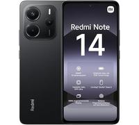 xiaomi Teléfono inteligente Redmi Note 14, 8+256GB, negro, sistema de cámara AI de 108 MP, batería de 5500 mAh, pantalla de cuidado ocular de 120 Hz, funciones de IA (no incluye cargador)