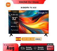 Xiaomi TV A 32, Tamaño compacto con pantalla colorida, sonido dinámico con audio Dolby ™ , DTS-X y DTS Virtual:X, Fini metálico de alta gama