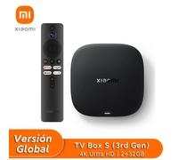 Xiaomi TV Box S 3rd gen 2 + 32GB Google TV Smart TV Box Android 4K UHD Wi-Fi 6 Dolby Vision HDR10+ asistente de Google xiaomi tv box s 3rd gen