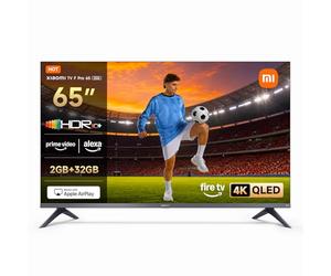 XIAOMI TV F Pro 65, 65 Pulgadas (165 cm), 4K UHD QLED, Smart TV, Fire OS8, Control por Voz Alexa, HDR10+, Modo Game Boost 120Hz, MEMC, 2GB+32GB, Compatible con Apple AirPlay