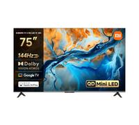Xiaomi TV S Mini 75", Diseño sin Bordes, Google TV, QD-Mini LED, 1200 nits de Brillo máximo, Alta tasa de refresco 4K de 144 H,Ultra Fluido para Gaming, Dolby Vision IQ & Dolby Atmos,Google Assistant