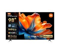 XIAOMI TV S Mini LED 98" (249 cm), QLED Mini LED Televisión, Smart TV con Dolby Vision + Dolby Atmos, 144Hz con 288Hz Game Boost Mode, 4K UHD, HDR10+, MEMC, Google TV, Airplay 2, Google Assistant