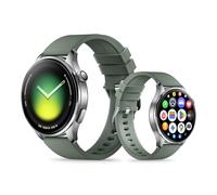 Xiaomi Watch 5 Bluetooth GPS NFC 47mm AMOLED Plata Correa Verde M Resistencia Agua 5ATM SpO2 Pulsómetro