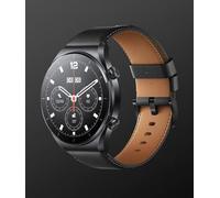 XIAOMI Watch S1 Strap (Leather) Black, Correa de Piel, Compatible con Watch S1, Negro, versión Italiana, Grande, 123