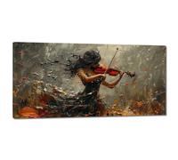 Xiaonu 5D Diamond Painting Kit Completo Chica 30x60cm Grande Pintura Diamante Violín Cuadros de Diamantes Adultos Bricolaje Punto de Cruz Pintura de Diamantes Art pintura para Decoración Hogar
