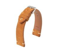 xiaopang 1 Uds. Correa de reloj de piel de ante de 18mm, 19mm, 20mm, 21mm, 22mm y 24mm(Tan,18mm)