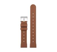 xiaopang 1 Uds. Correa de reloj tipo gofre de goma, correas de reloj de liberación rápida de 20mm y 22mm(Brown,22mm)