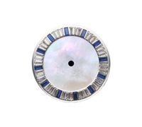 xiaopang 1 Uds. De esferas de Reloj de Concha de 28,5mm, Accesorios modificados(Blue)