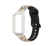 xiaopang 1 Uds for Band 6/6Pro/6NFC/7 Honor 6/7 pulsera con estampado de leopardo Correa deportiva de silicona a prueba de sudor(Milk Tea Black)