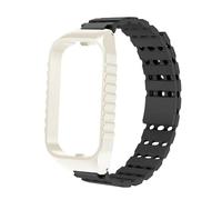 xiaopang 1 Uds. for pulsera Band 2, hebilla protectora, accesorios de reloj de liberación(Black,Transprant Case)