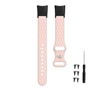 xiaopang 1 Uds. for pulsera con textura de cuero Band 4 5, accesorios deportivos de silicona impermeables for relojes inteligentes(Pink)