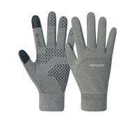 xiaopang 1 Uds Guantes de fútbol Impermeables Agarre térmico Campo Ciclismo Jugador Bicicleta Campo Bicicleta Deportes al Aire Libre Guantes Moto(SMT001C-grey,L)