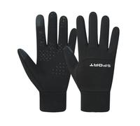 xiaopang 1 Uds Guantes de fútbol Impermeables Agarre térmico Campo Ciclismo Jugador Bicicleta Campo Bicicleta Deportes al Aire Libre Guantes Moto(SMT001C-black,L)