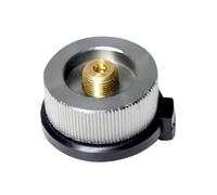 xiaopang Adaptador de Quemador Estufa Camping for Exteriores, Conector convertidor Horno Tipo Dividido, Adaptador Cilindro Tanque Cartucho Gas,1 Uds(Light Grey)