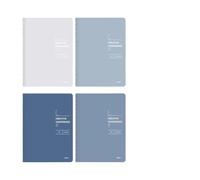 xiaopang Cuaderno de 4 Uds., 40 hojas, libros de registro, cuaderno de costura A4, Bloc de notas for estudiantes de secundaria(Island of Reverie)